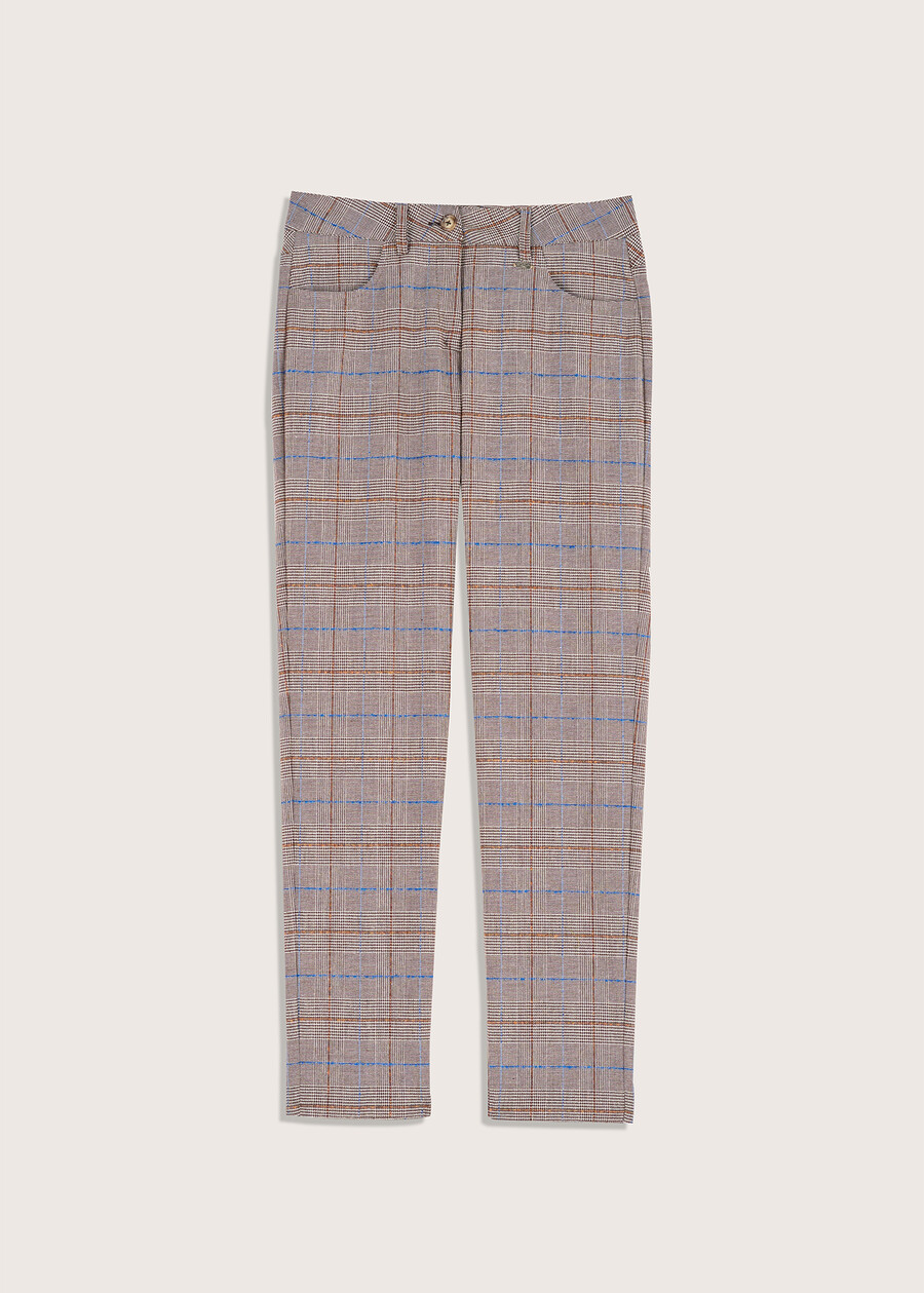Kate check pattern trousers, Woman  , image number 3