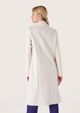 Cappotto in panno Sandra BEIGE LANA Donna immagine n. 4