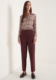 Piky Milano stitch trousers BLUROSSO CHIANTI Woman image number 1
