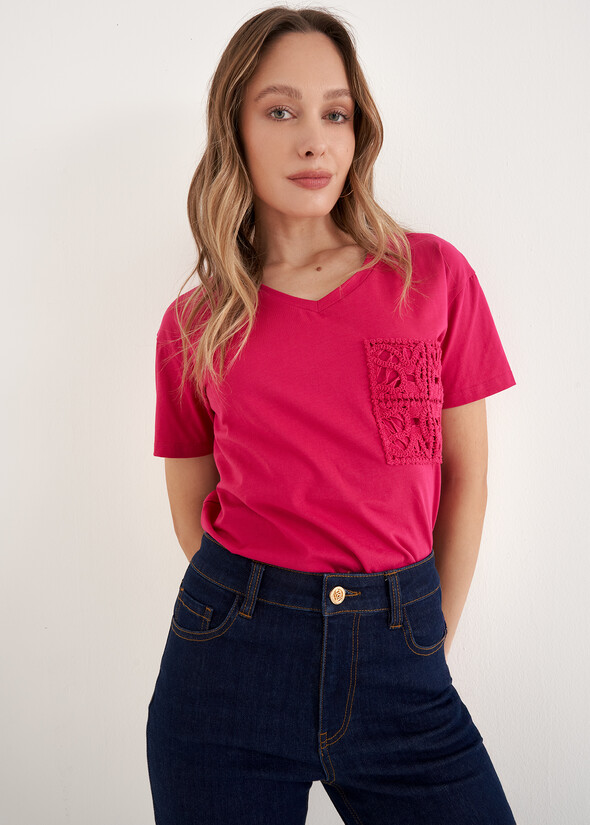 T-Shirt Sonia 100% Cotone ROSA Donna null
