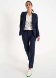 Alice bengaline trousers BLUBIANCO WHITEMARRONENERO BLACK Woman image number 1