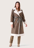 Cappotto Clarisse in eco-suede VERDE CAPPER Donna immagine n. 2