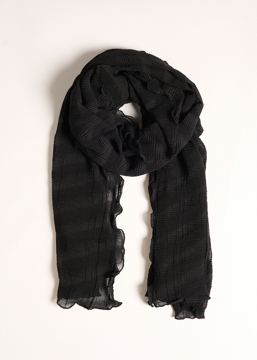 Sciarpa Sunny tinta unita NERO BLACKBLU MIDNIGHTBEIGEVIOLA VINACCIA Donna , immagine n. 1