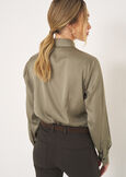 Camicia Alessia-B in satin BEIGE MOUSSEBEIGE LATTEVERDE Donna immagine n. 4