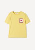 T-shirt Sveva In 100% Cotone Ricamato GIALLOBIANCO BURRO Donna immagine n. 4