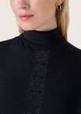 Maglia Shake in cotone NERO BLACK Donna immagine n. 2