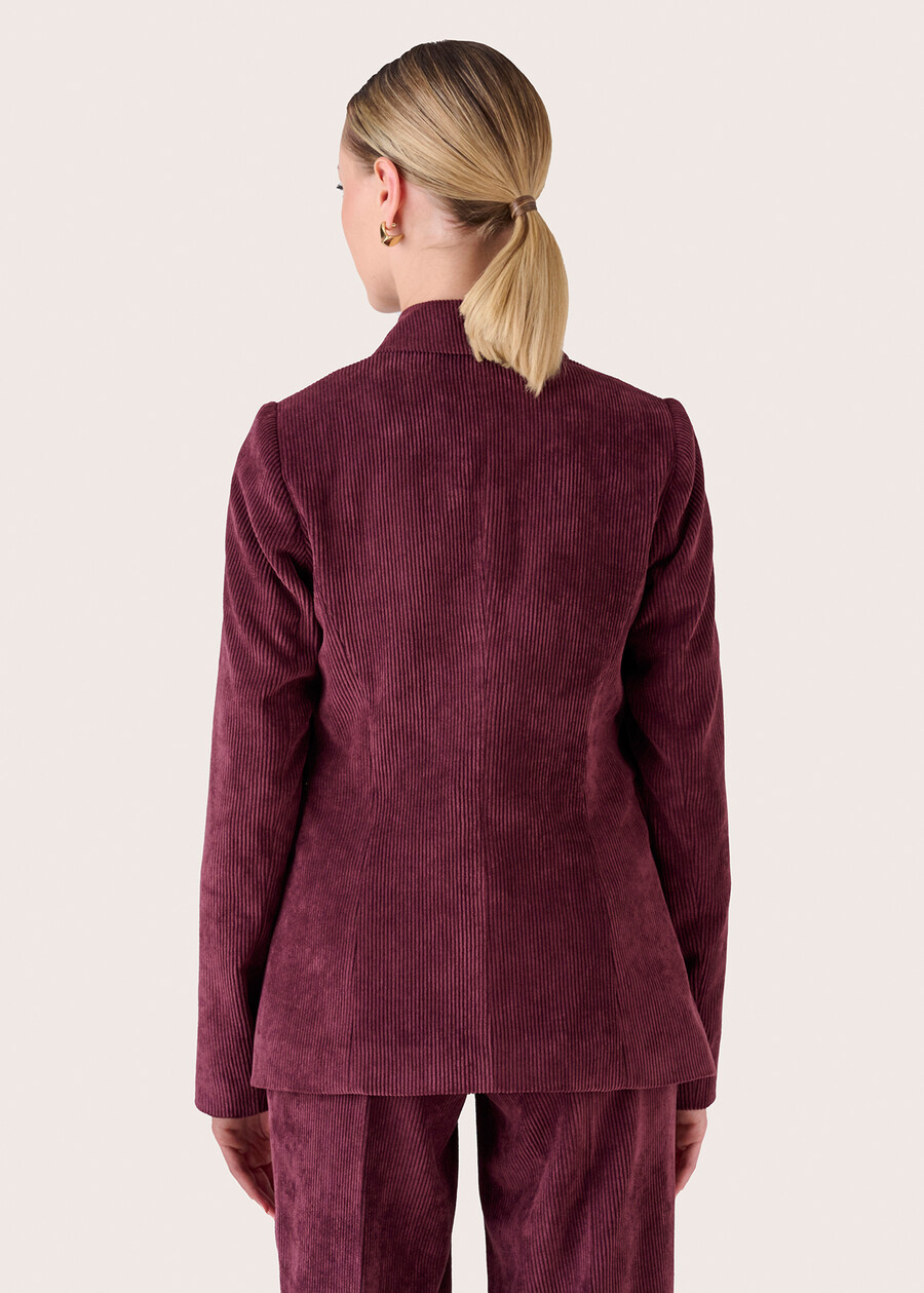 Guenda corduroy blazer ROSSO BORDEAUXBEIGE GREIGEBLUE OLTREMARE Woman , image number 5