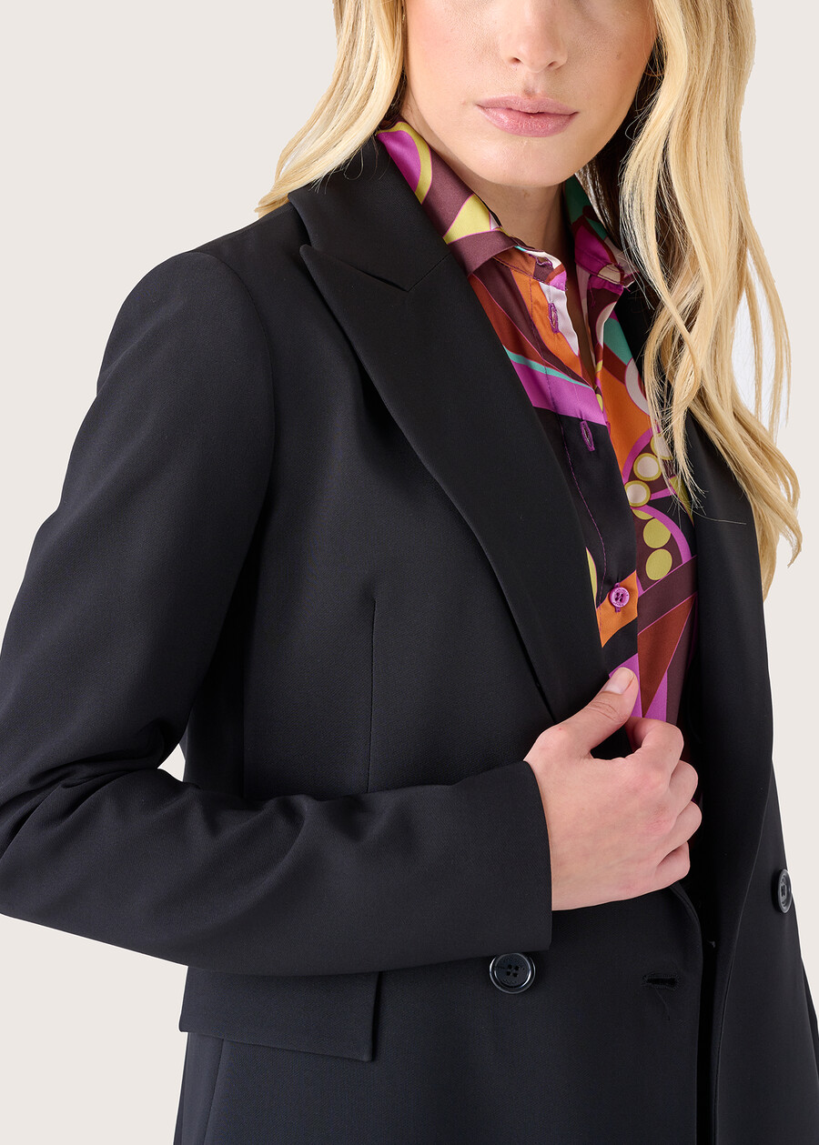 Gwinet technical fabric blazer NERO BLACKVIOLA FRESIA Woman , image number 3