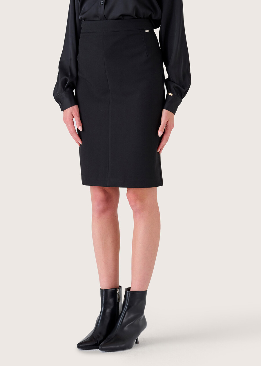 Gonna Gladys in tessuto tecnico NERO BLACKBEIGE GESSOBLU Donna , immagine n. 4