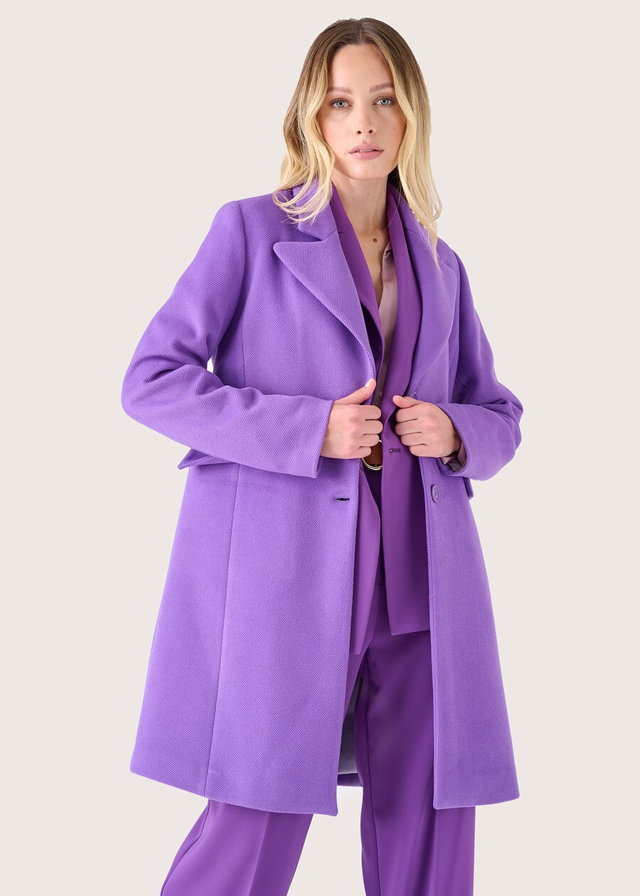 Cappotto Clotilde in panno VIOLA FRESIAELETR Donna , immagine n. 3