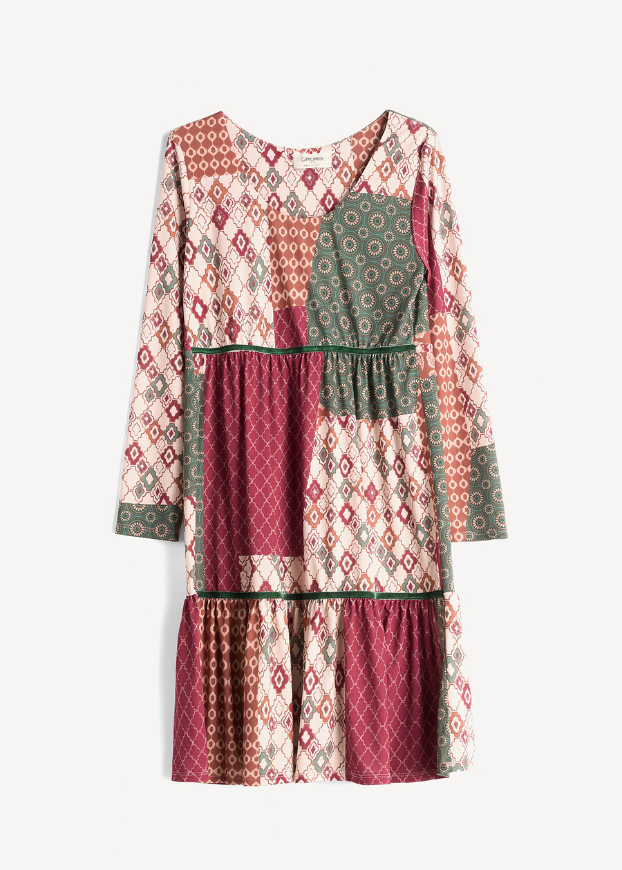 Adam printed jersey dress VERDE Woman , image number 5