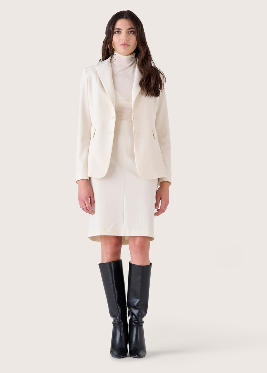 Gonna Gladys in tessuto tecnico NERO BLACKBEIGE GESSOBLU Donna , immagine n. 2