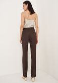 Pantaloni Jacqueline-L Lino e Viscosa MARRONE JAVAARANCIO CAROTENE Donna immagine n. 5