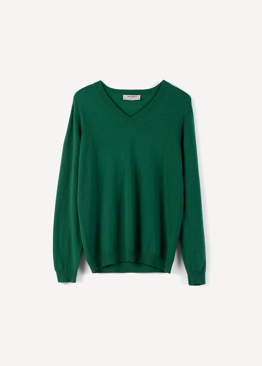 Maglia Meg in filo a scollo a V VERDE GARDEN Donna , immagine n. 6