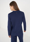 Cardigan Gianitoba modello blazer BLU NAVYBIANCO BURRO Donna immagine n. 4