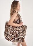 Baculas Animal Print Cotton Bag NERO BLACK Woman image number 1