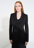 Giacca Giselle monopetto bi-stretch NERO BLACKBEIGE GESSOBLU Donna immagine n. 1