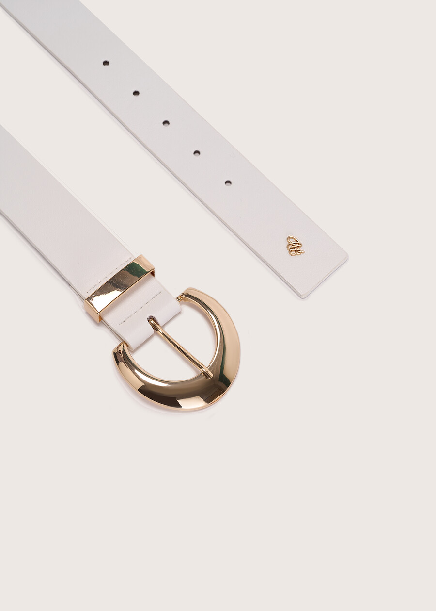 Clara belt with round buckle BIANCOMARR CACAO Woman , image number 3
