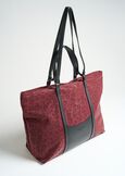 Shopping bag Biky animalier ROSSO BORDEAUXNERO Donna immagine n. 2