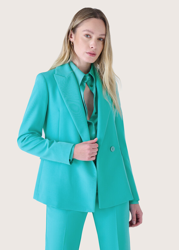 Gwyneth technical fabric blazer VERDE POLINESIA Woman null
