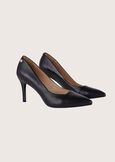 Sindy 100% leather  décolleté shoe NERO BLACK Woman image number 1
