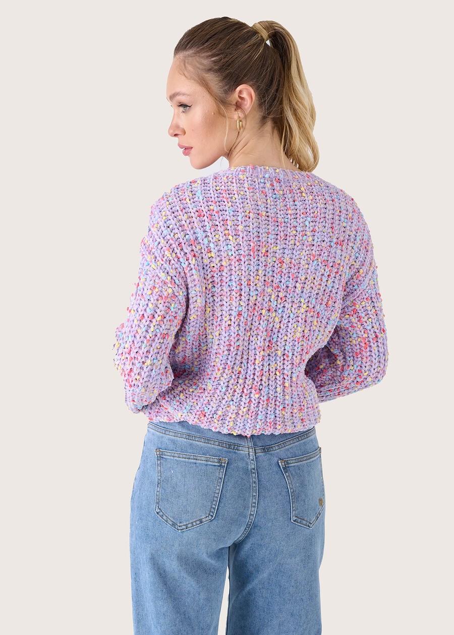 Malabo chenille jumper ROSA PETALO Woman , image number 4