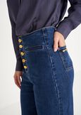 Pantalone Dannie in denim di cotone BIANCO WHITEDENIM DARK DENIM Donna immagine n. 3