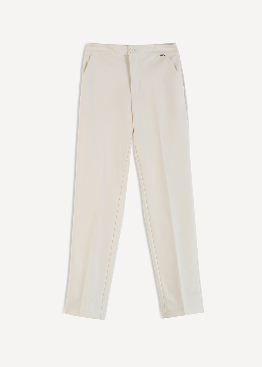 Alice bi-stretch slim trousers NERO BLACKBEIGE GESSOBLU Woman , image number 6