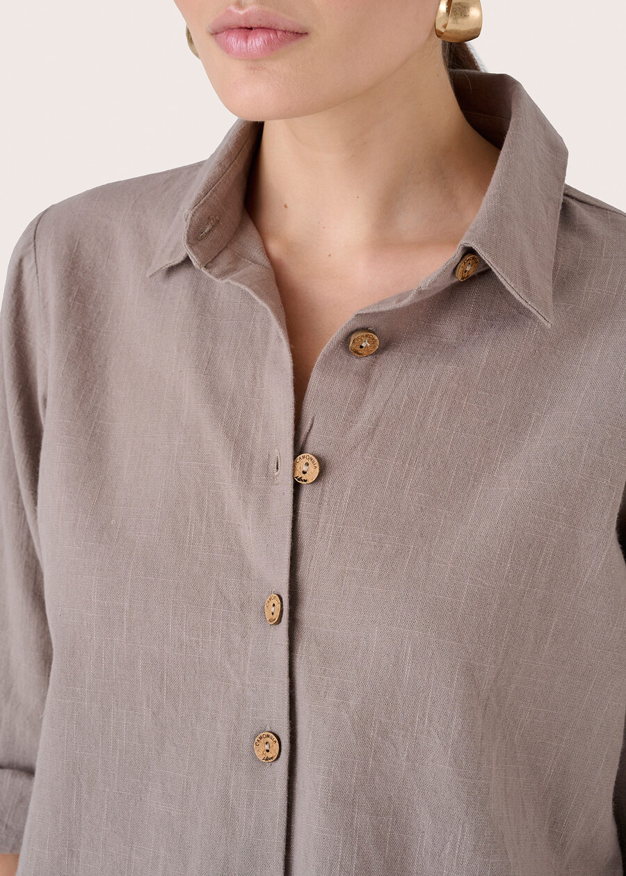 Camicia Cora 100% cotone GRIGIO TORTORA Donna , immagine n. 2