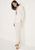 Alice-E linen e viscose trousers BLUMARRONE JAVABIANCO WHITEBLUE TURCHESE Woman image number 3