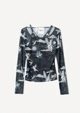 Sasha allover print T-shirt BLU MIDNIGHT Woman image number 3