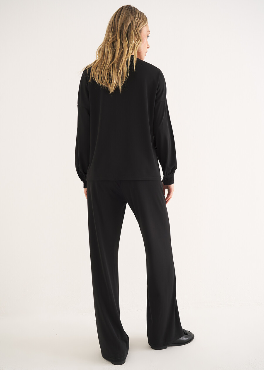 Pantalone Packer in jersey NERO BLACK Donna , immagine n. 3