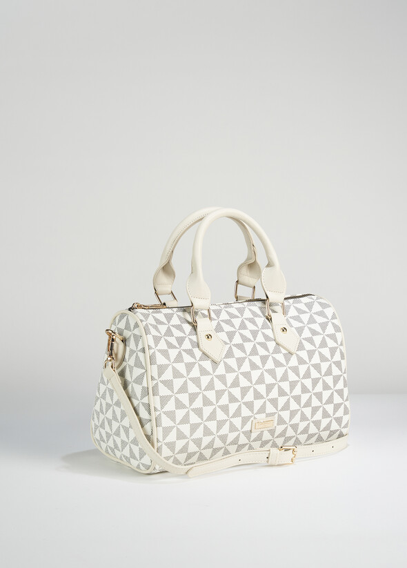 Borsa bauletto Bowlbag in ecopelle BIANCO BURRO Donna null