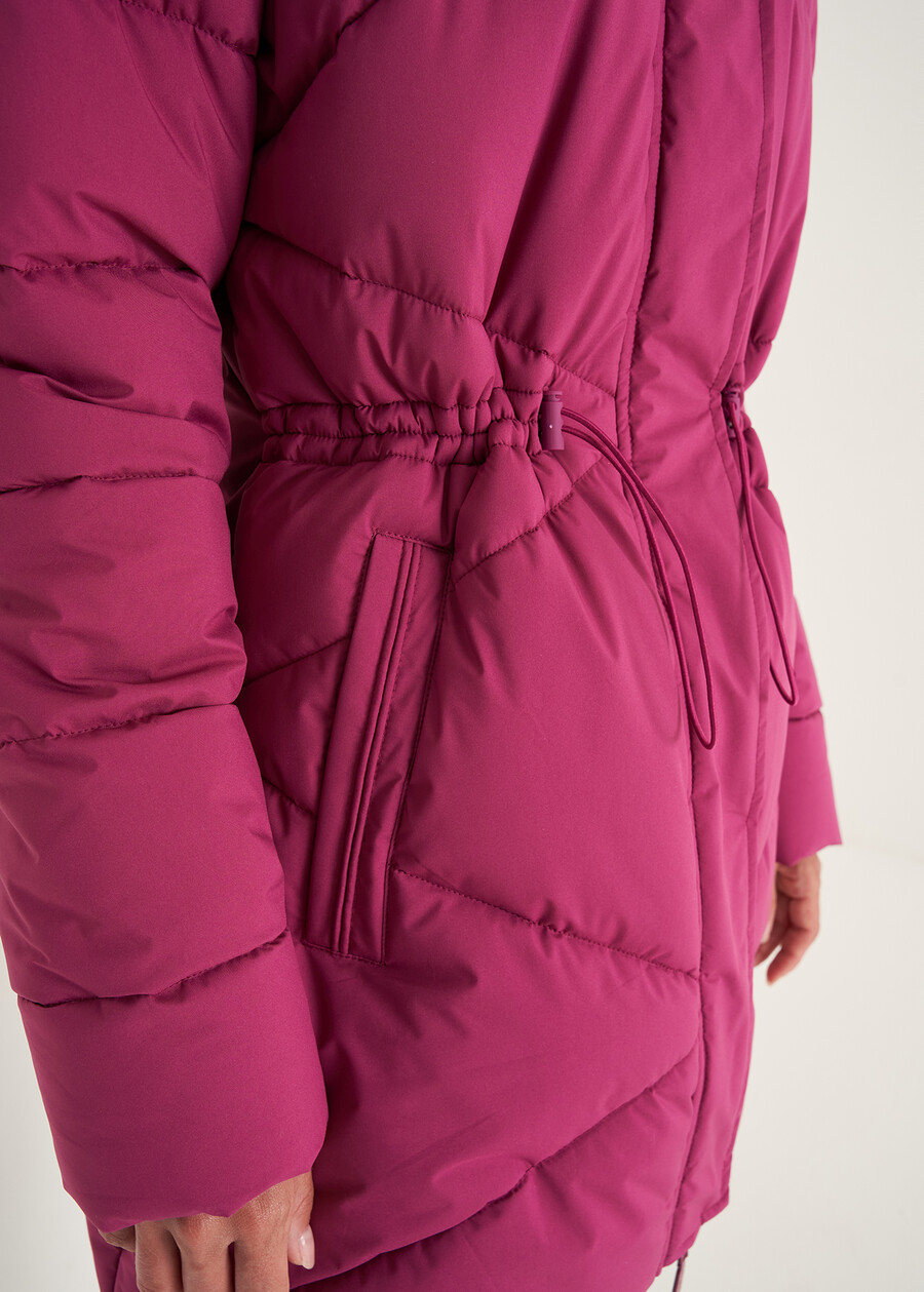 Piumino Palmer con cappuccio staccabile ROSSO MAGENTAVERDE PAVONE Donna , immagine n. 4