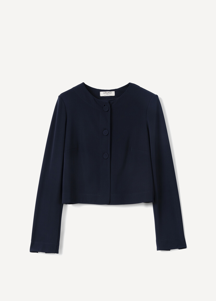 Coprispalle Calvin In Jersey BLUE OLTREMARE  Donna , immagine n. 5
