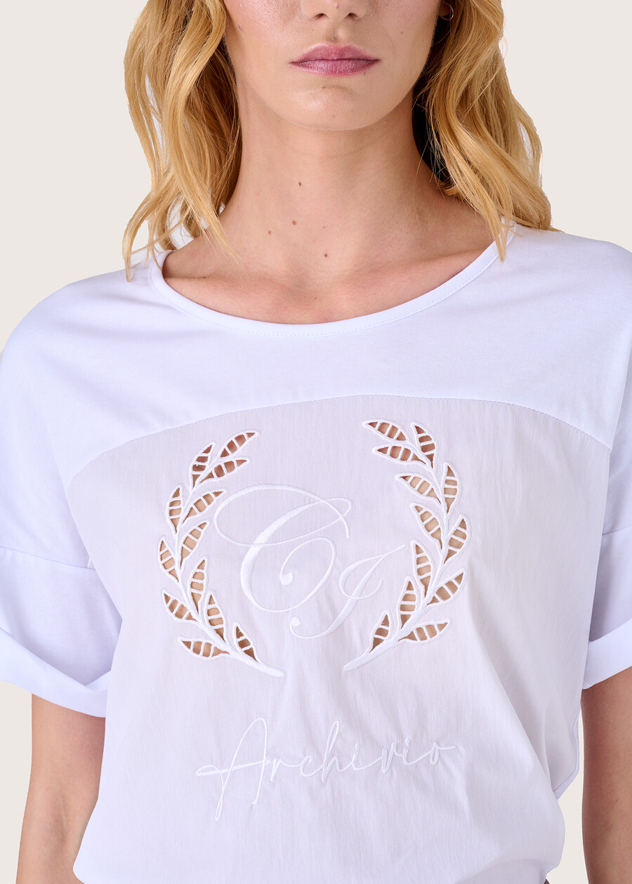 Samuela cotton t-shirt BIANCO Woman , image number 2