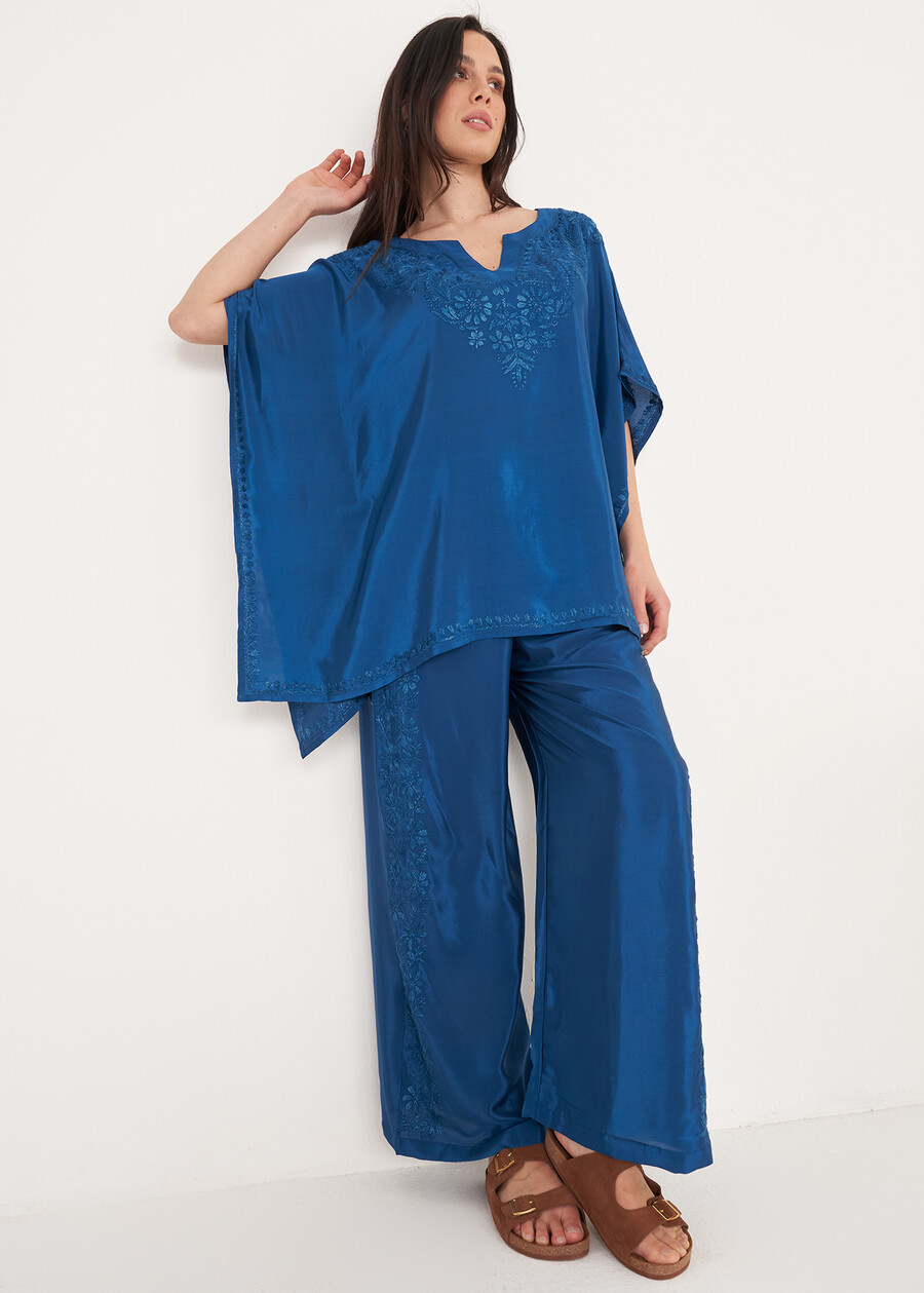 Pantaloni Pharm A Zampetta BLU OTTANIO Donna , immagine n. 1