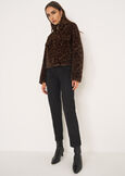 Gennifer short faux fur jacket NERO BLACK Woman image number 4