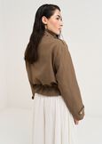 Gaia aviator style short jacket MARRONE Woman image number 4