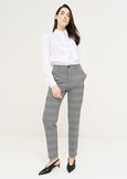 Alice micro check trousers NERO BLACK Woman image number 2