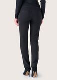Pantalone Kate in tessuto screp NERO BLACKROSSO SYRAH Donna immagine n. 4