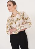 Camicia Clizia Fantasia Catene BIANCO WHITE Donna immagine n. 1