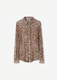 Camicia Alessia in georgette BEIGE Donna immagine n. 5