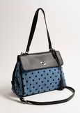Brenda polka dot denim handbag NERO BLACK Woman image number 1