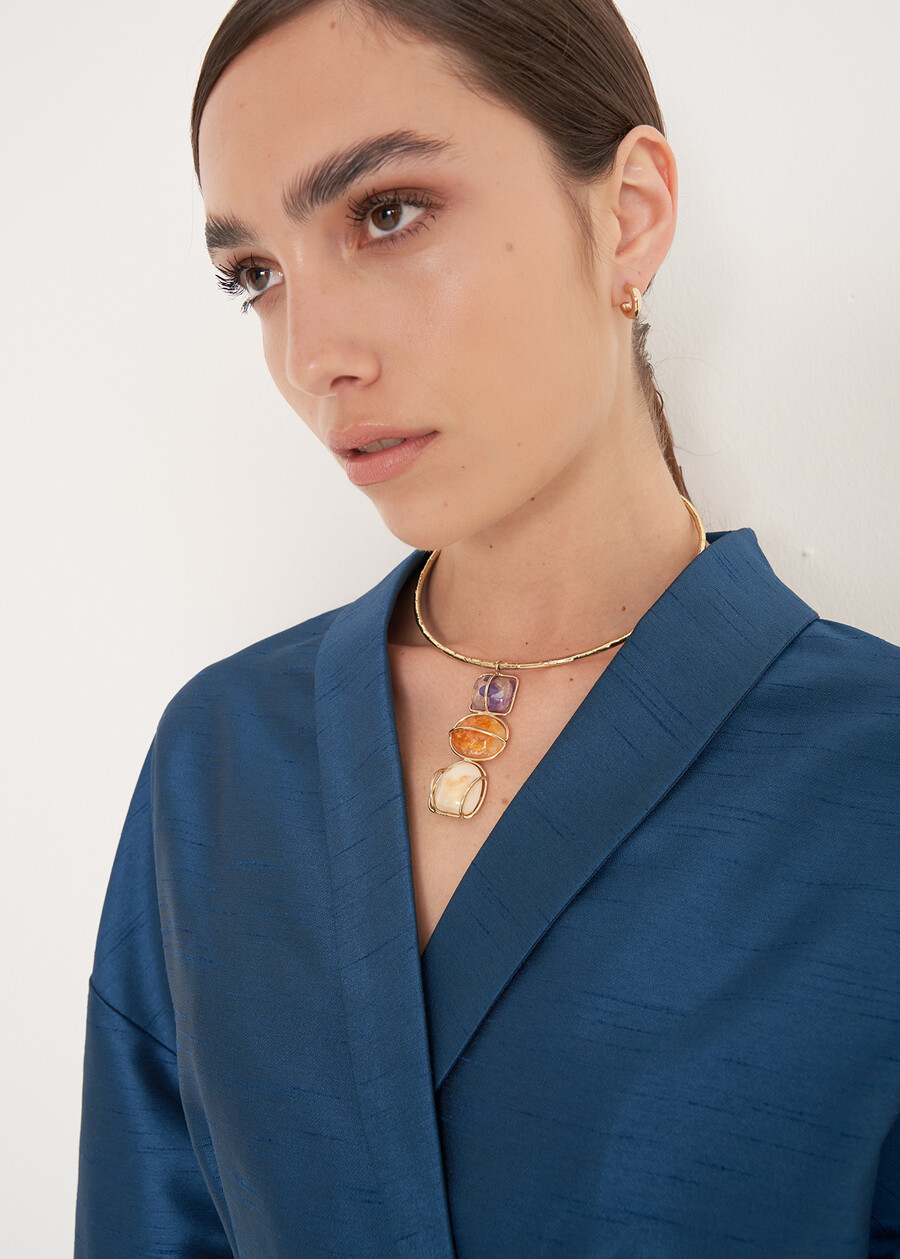 Collana Grace girocollo con pietre GOLD Donna , immagine n. 1