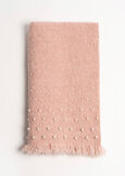 Sylk scarf with pearl embroidery ROSACELESTE FIORDALISO Woman image number 3