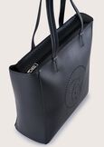 Bitta eco-leather shopping bag NERO BLACKBLU LAGUNABEIGE CREAMROSSO SYRAH Woman image number 3