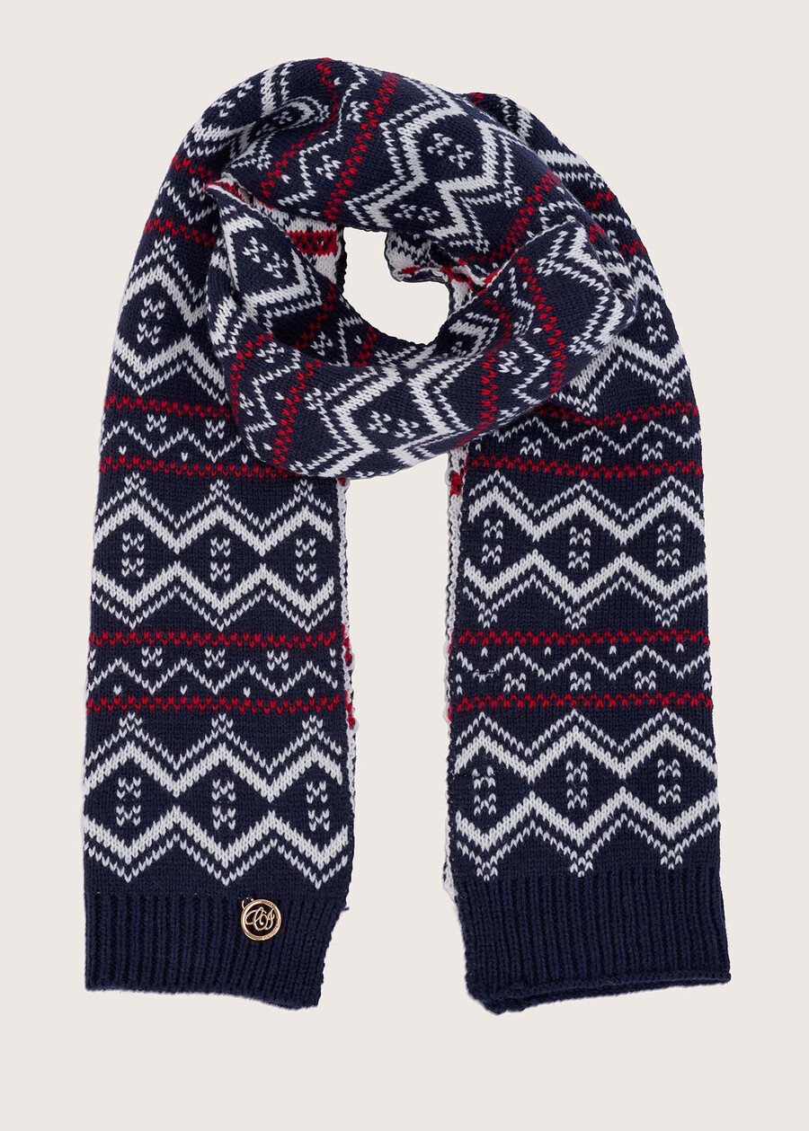 Sciarpa Snow stile norvegese BLU LAGUNA Donna , immagine n. 1