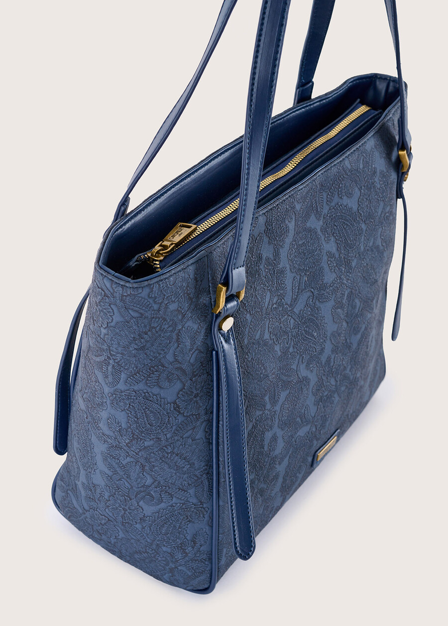 Borsa shopping Bely in ecopelle BLU LAGUNAMARRONE RUGGINE Donna , immagine n. 2