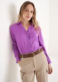 Camicia Campbell in seta e viscosa BLUBEIGE LATTEBLUE TURCHESEVIOLA MULBERRY Donna immagine n. 1